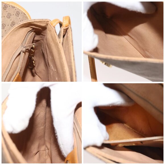 GUCCI Micro GG Supreme Shoulder Bag PVC Beige Gold 007 92 5548 Auth ep10883 - Picture 15 of 16